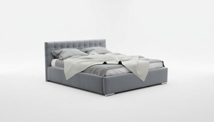 Telaio letto matrimoniale moderno Letto matrimoniale Letti Letto imbottito Grigio Camera da letto 160 cm
