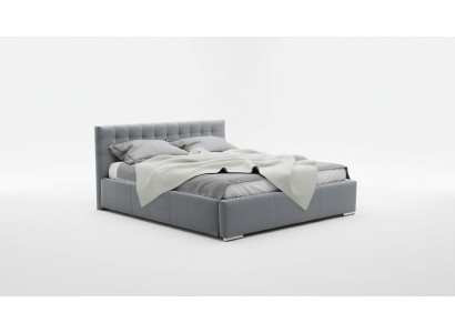 Telaio letto matrimoniale moderno Letto matrimoniale Letti Letto imbottito Grigio Camera da letto 160 cm