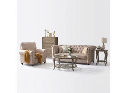 Sofà Chesterfield 321 set salotto design divano divani in pelle