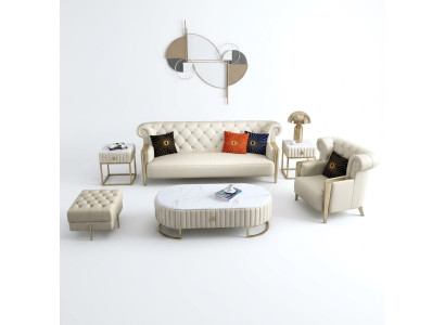 Sofagarnitur 321 posti divano imbottito divano divani Chesterfield