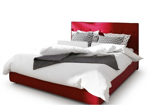 Design del letto doppio funzione letto tessile da hotel camera da letto letti telaio letto rosso
