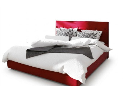 Design del letto doppio funzione letto tessile da hotel camera da letto letti telaio letto rosso