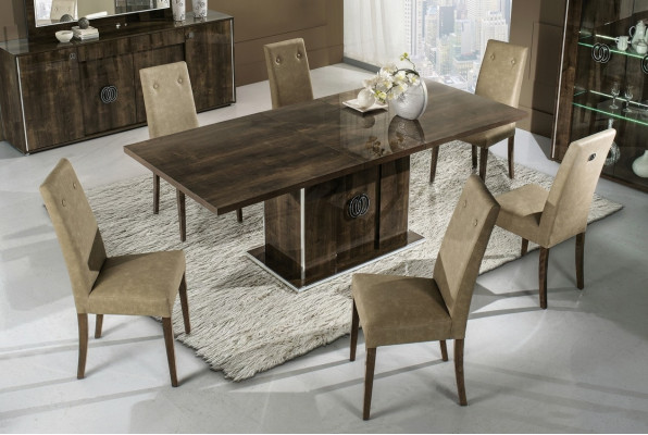 Set di sedie in legno gruppo nuovo con imbottitura per cucina, soggiorno, sala da pranzo 6x sedie