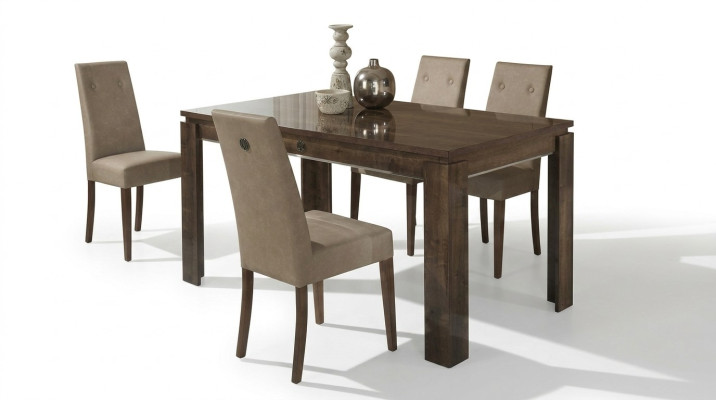 Set di tavolo da pranzo con 4 sedie da cucina nuovo 5 pezzi