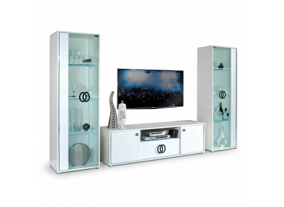 Mobile TV rtv Sideboard Tavolo Armadio Televisione Design Nuovo Bianco 160 cm Moderno Nuovo