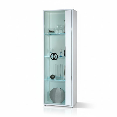 Vetrina armadio 1 porta design mobili soggiorno bianco Italia