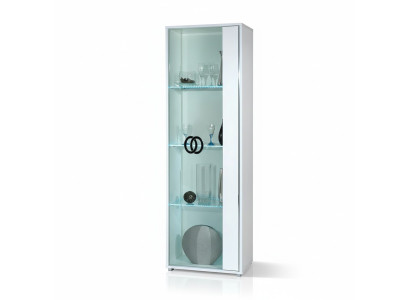 Vetrina armadio 1 porta design mobili soggiorno bianco Italia