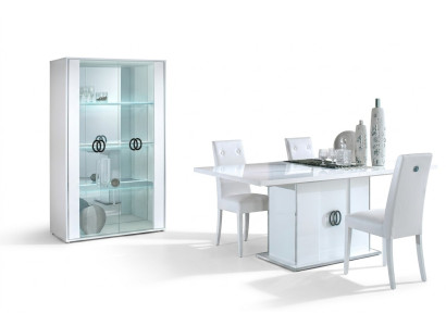 Vetrina armadio a 2 porte vetrina soggiorno armadi design mobili vetro nuovo