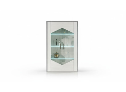 Vetrina 2 porte bianca armadio vetrine soggiorno design nuovo