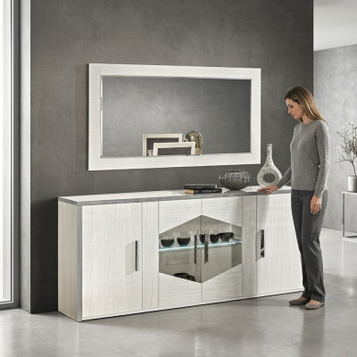 Comò stile comò armadio moderno collezione soggiorno bianco