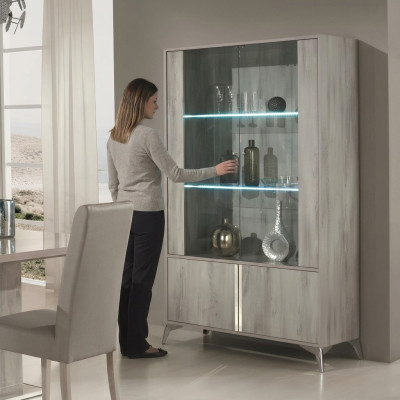 Vetrina 2 porte armadio vetrina soggiorno design mobili in vetro