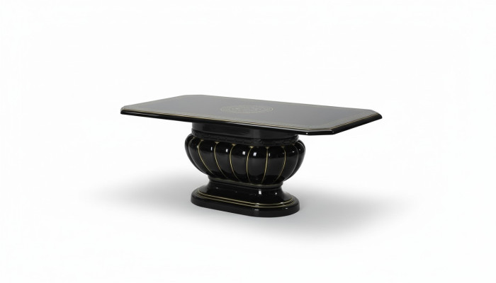 Tavolino da caffè di lusso in legno design tavolo da divano tavolino nero