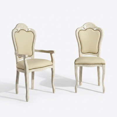 Sedia senza braccioli Sedia da pranzo in legno Tessuto Sedie da pranzo Design Poltrona Nuova