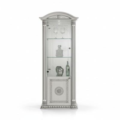 Vetrina credenza vetrina lusso vetro armadio bianco legno design mobili nuovo