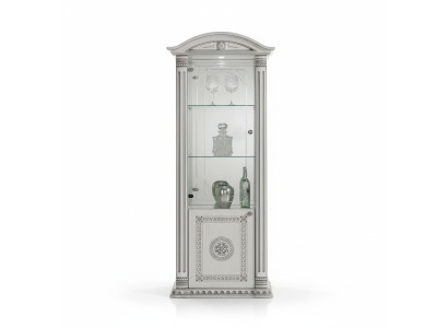 Vetrina credenza vetrina lusso vetro armadio bianco legno design mobili nuovo