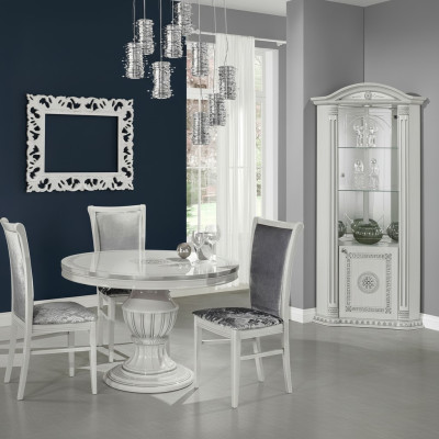 Vetrina angolare Vetrina Credenza Angolo Vetrine Lusso Vetro Armadio Armadietto Legno Design