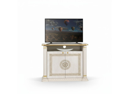 Mobile TV di design rtv, credenza per televisore, mobile di lusso in legno oro beige
