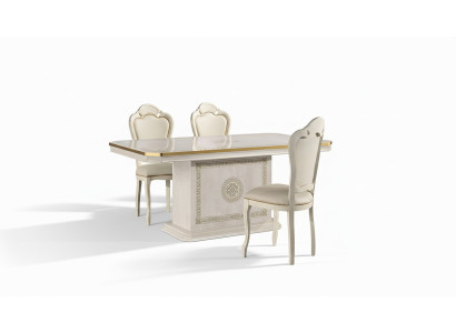 Set di 5 sedie da pranzo moderne in legno