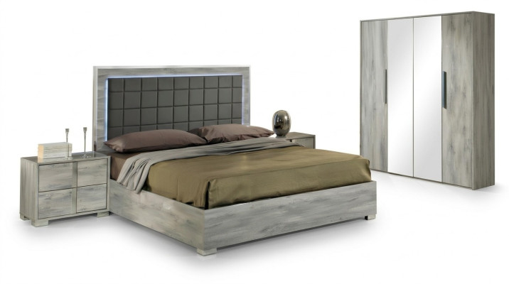 Set camera da letto letto comodino lusso legno imbottito letti comodini nuovo 3 pezzi.