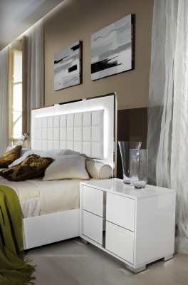 Comò da letto in legno con comodini moderni 3 pezzi