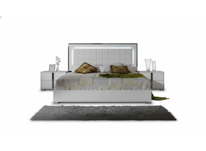 Comò da letto in legno con comodini moderni 3 pezzi
