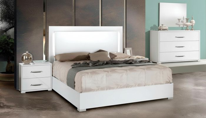 Design del comodino del letto matrimoniale di lusso da hotel 3 pz.