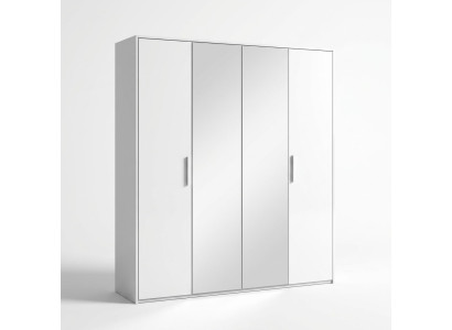 Armadio di lusso a 4 porte guardaroba moderno mobili in legno design