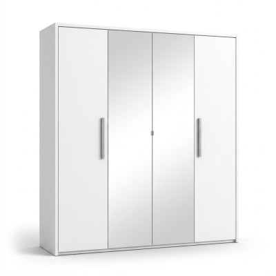 Armadio 4 porte armadio design mobili in legno armadi bianco specchio