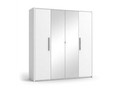 Armadio 4 porte armadio design mobili in legno armadi bianco specchio