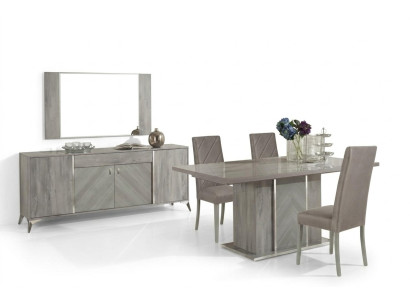 Comò Specchio Comò Gruppo Set Design Legno Camera da Letto Consolle