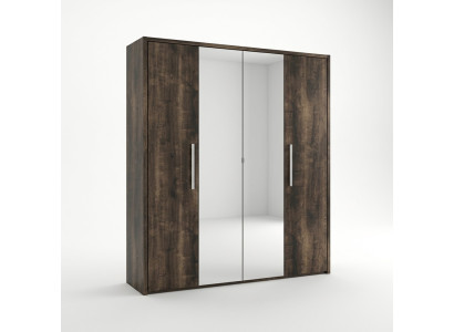 Armadio design mobili legno lusso specchio camera da letto armadi nuovo