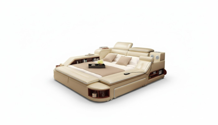 Letto multifunzione con cassaforte, riscaldamento, lettino USB, suono, doppio letto, funzione nuova.