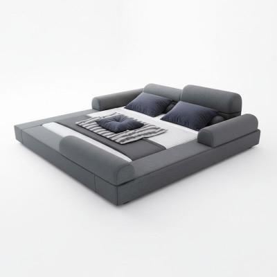 Camera da letto Letto di lusso in legno 180x200cm Nuovo letto di lusso Letti matrimoniali
