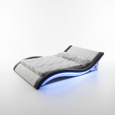 Lusso Design Letti Letti Digitali USB Mobili Camera Da Letto Pelle Matrimoniali