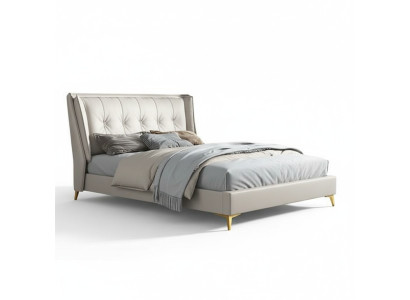 Letto Pelle Hotel Lusso Imbottiti Mobili Italiani Letto Designer Camera da Letto