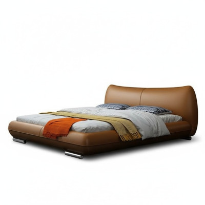 Letti Tessuto Pelle Hotel Di Lusso Velluto Imbottiti Tessuto Designer Letto Camera Da Letto