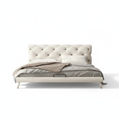 Letti 180x200cm Camera da letto Tessuto Chesterfield Design di lusso