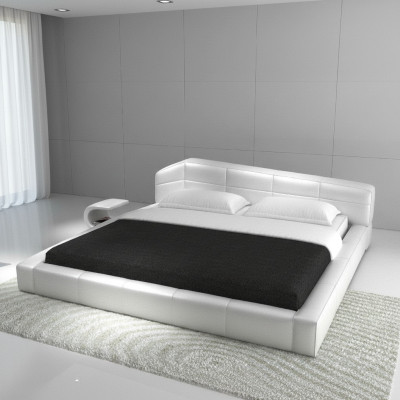 Hotel moderno con cornice letto camera da letto di lusso in pelle design letto matrimoniale.