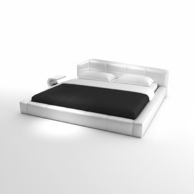 Hotel moderno con cornice letto camera da letto di lusso in pelle design letto matrimoniale.