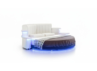Letto rotondo Mobili Moderni di lusso Letti Struttura letto 200x200 Rotondo