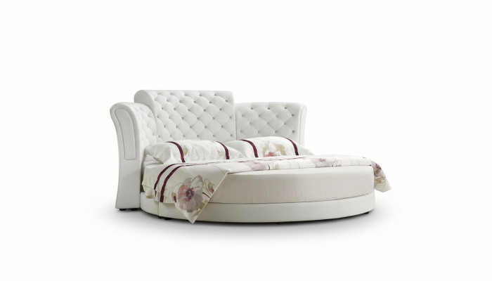 Chesterfield Rotondo Letto Mobili Letti Imbottiti Mobili Camera da Letto Letto in Pelle Hotel