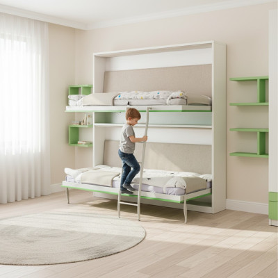 Letto matrimoniale a castello, letto a scomparsa, armadio, letto a soppalco, letto a parete, nuovo