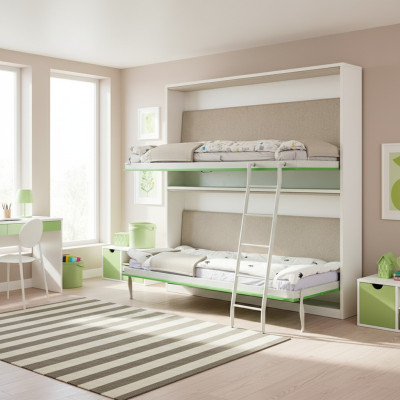 Letto matrimoniale a castello, letto a scomparsa, armadio, letto a soppalco, letto a parete, nuovo