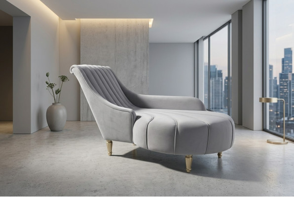 Chaiselongue Stile Antico Divano Letto Divano Letto Chaise Tessile Moderno 2080 Mobili