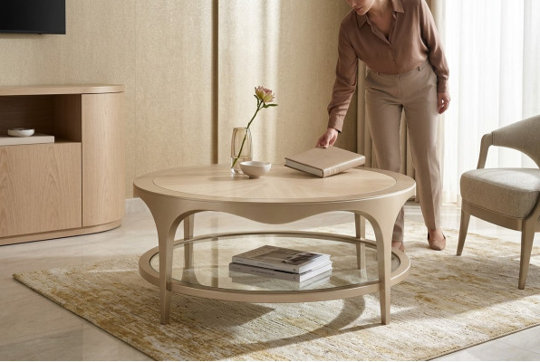 Soggiorno Mobili Tavolo Tavolino Design Di Lusso Arredamento Legno Tavoli Ovali Rotondi