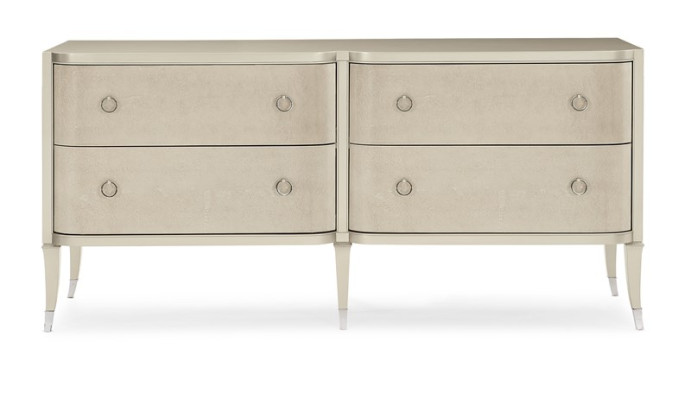Design di una moderna cassettiera di lusso in stile italiano, mobile imbottito in legno con console, credenza bassa.
