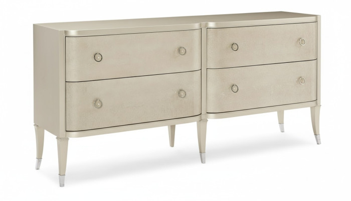 Design di una moderna cassettiera di lusso in stile italiano, mobile imbottito in legno con console, credenza bassa.