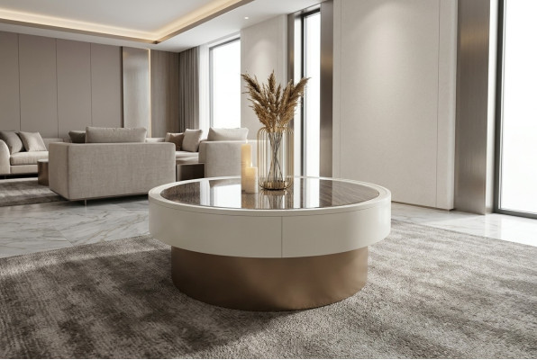 Design Metallo Legno Oro Divano Tavoli Soggiorno Tavolini Tavolo Rotondo Tavolino