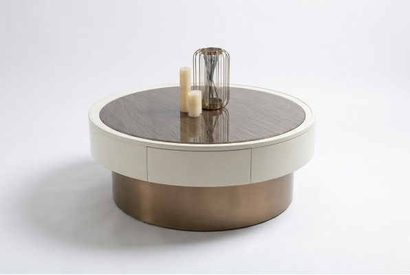 Design Metallo Legno Oro Divano Tavoli Soggiorno Tavolini Tavolo Rotondo Tavolino