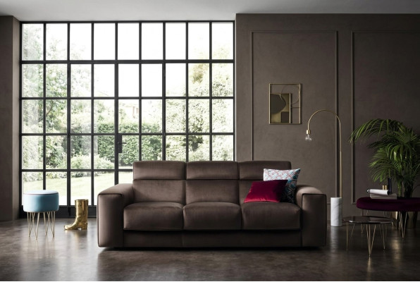 Mobili di lusso divano soggiorno divano a 3 posti moderno in legno massello stile italiano.